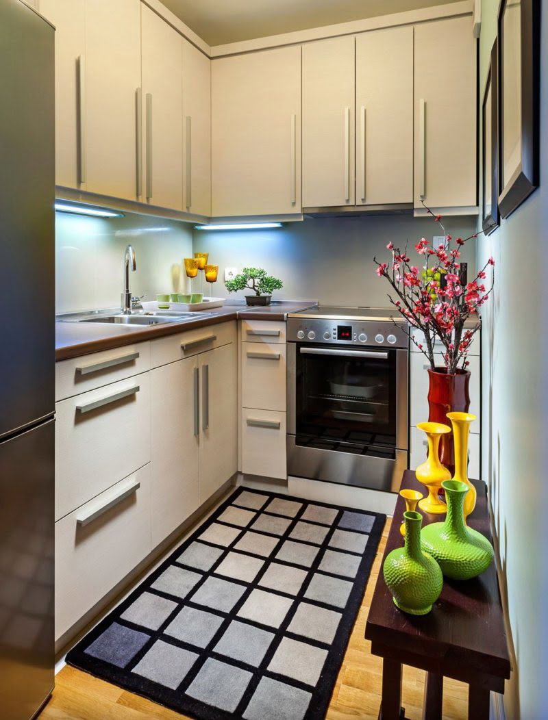 Dizajn kuhinje 2 po 2: stvorite udobnost u malom prostoru
